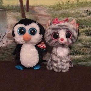 TY beanie boos 6”waddles and Kiki